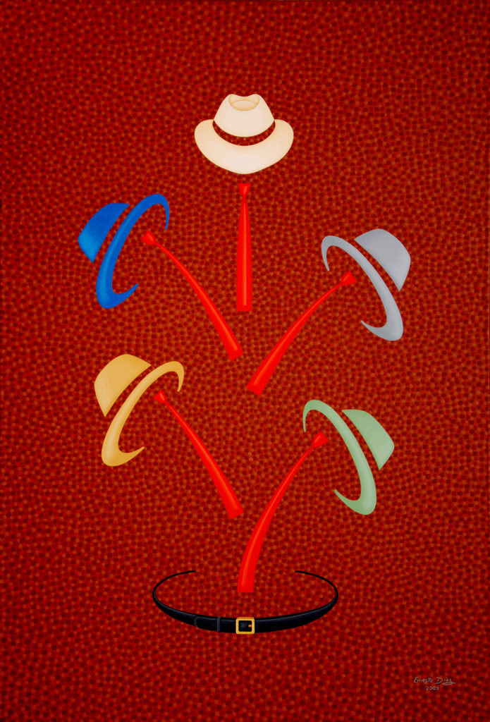 CABALLEROS | 70 x 100 cms. Óleo y Acrílico sobre tela. 2009