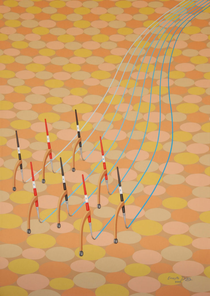 MARATONOS | 50 x 70 cms. Óleo y Acrílico sobre tela. 2009